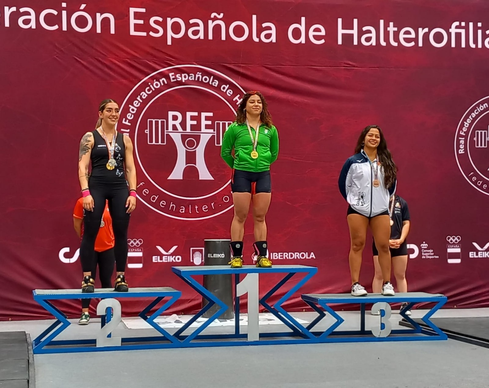 Tres navarras, campeonas de España en el Nacional Absoluto de Halterofilia 2025